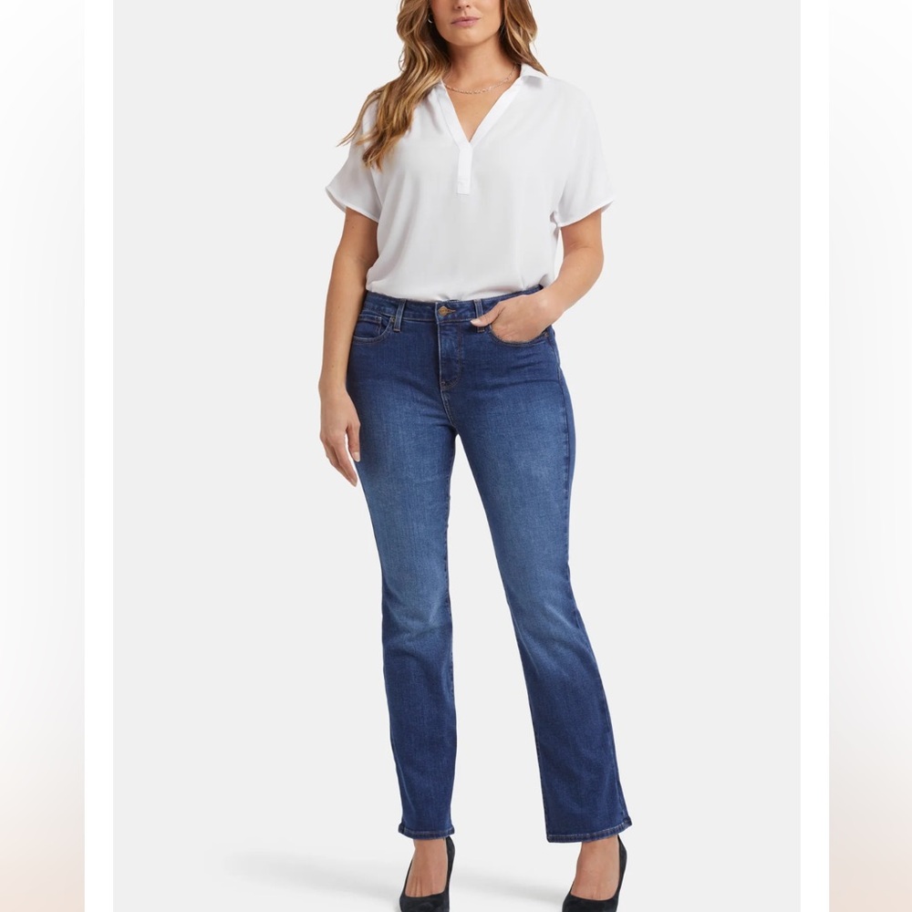 NYDJ Dark Blue Barbara Bootcut  Jeans